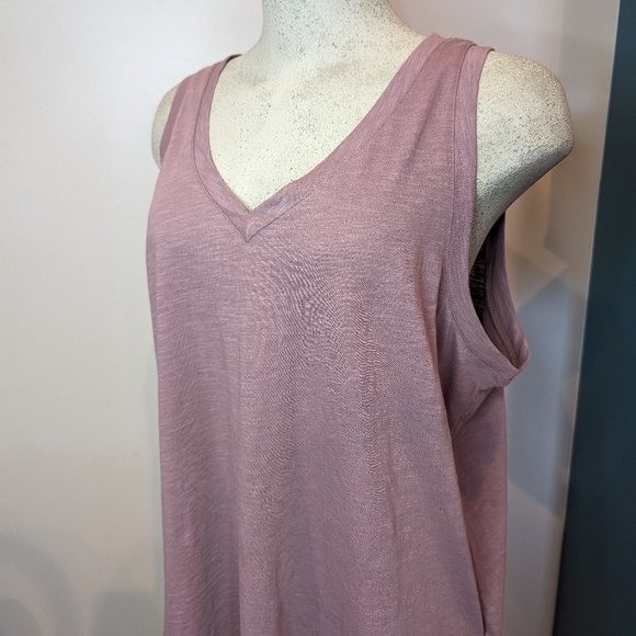 MADEWELL V-Neck Knit Tank Top in Fig Size 1x, new - Picture 4 of 15